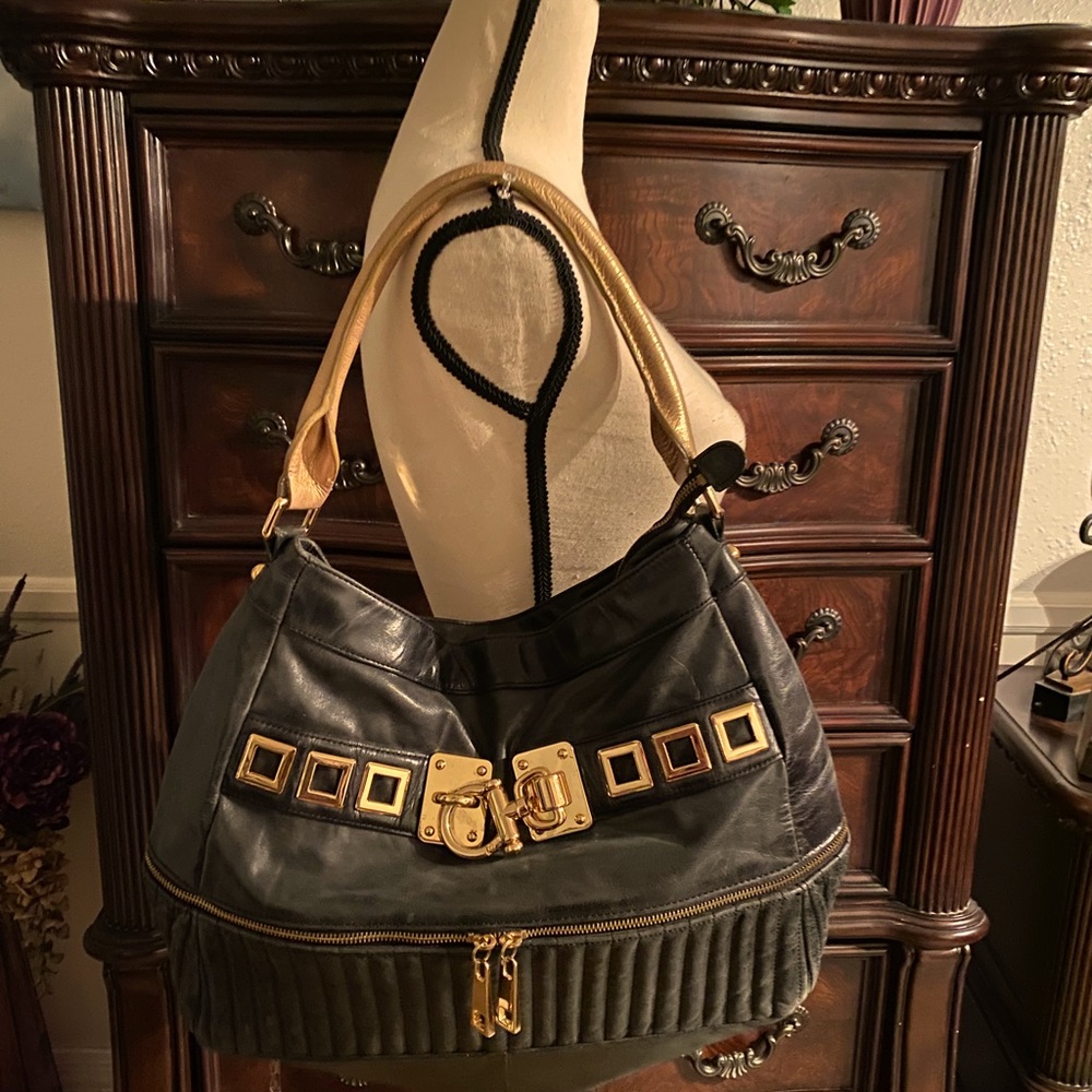 Steven by Steve Madden handbag with gold buckles